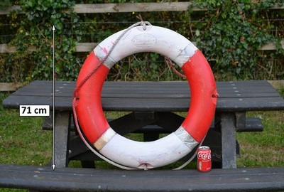 gebrauchte alte Kunststoff Rettungsring Boje 71 cm Rettungsring - KOSTENLOSE LIEFERUNG