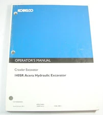 Kobelco 140SR Acera Excavator Operator Operation Maintenance Manual S/N YH06-180