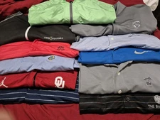 Golf Polo + 1/4 Zip Shirt Lot! Dunning! Donald Ross! Congressional! TPC! L-XL!
