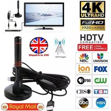 UK Best Portable TV Antenna Indoor Outdoor Digital HD Freeview Aerial Ariel