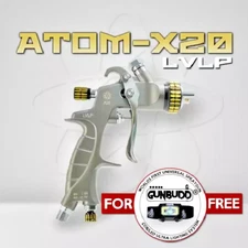 ATOM X20 MP LVLP Professional Spray Gun – Solvent & Waterborne + GUNBUDD