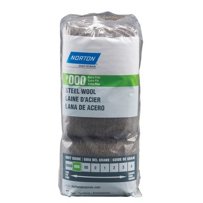 Norton 7660768113 000 Grade Extra Fine Steel Wool Pad 2.5 L x 4 W in.