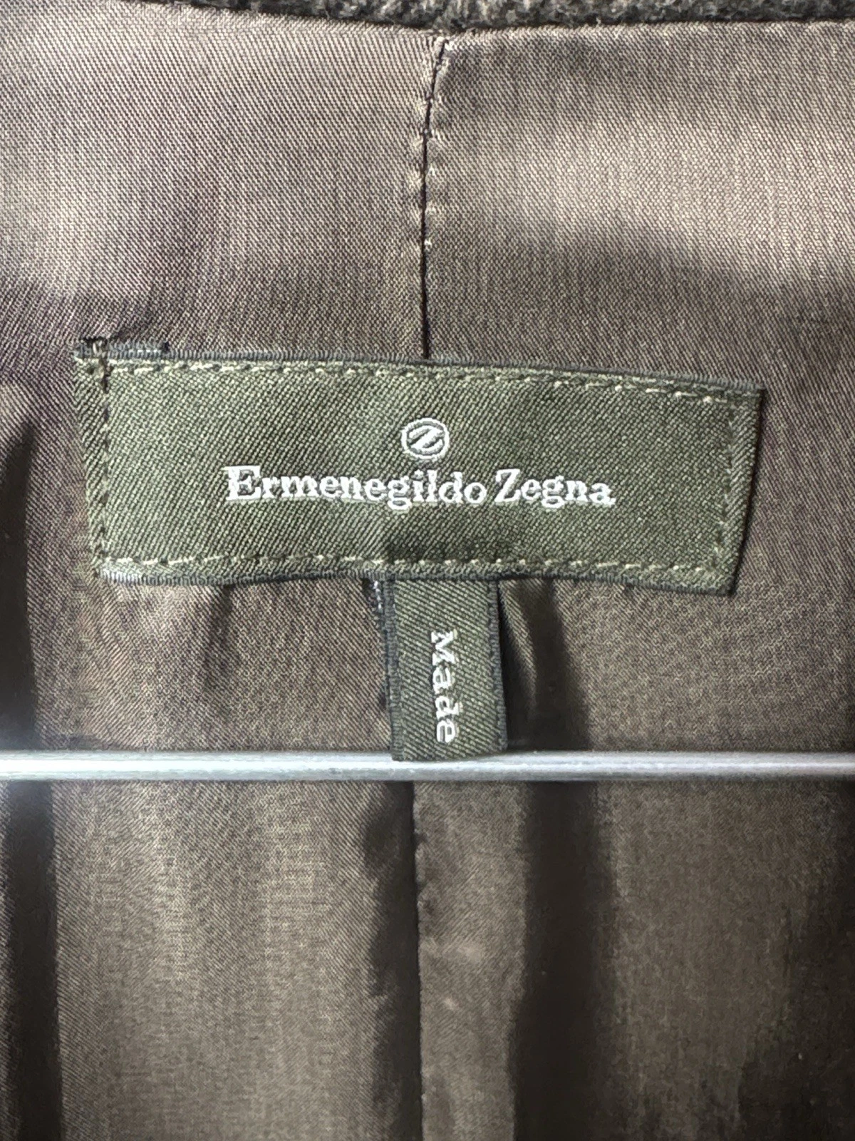 Ermenegildo Zegna Men’s Gray 100% Cashmere Sport Coat EU 52 Lined Pockets image 2