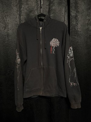 Vintage 2005 My Chemical Romance Duality Hoodie Distressed Fade Medium *Read*