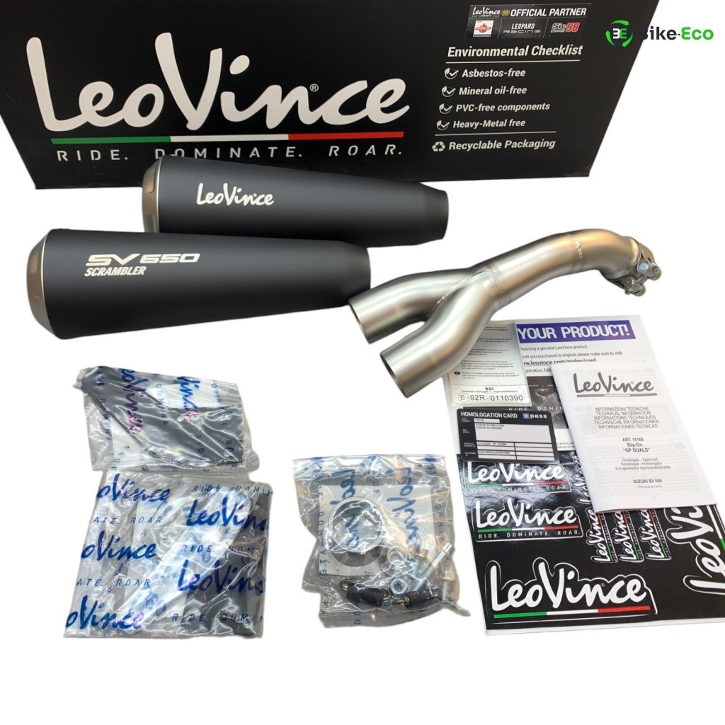 Silencieux Leovince SV 650 Suzuki 2016-2025 gain de puissance
