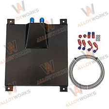 New 10 Gallon Aluminum Fuel Cell Gas Tank+Cap+Level Sender+Nylon Fuel Line Kits