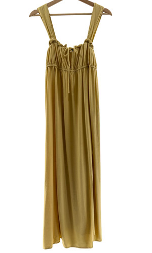 The Frolic Women Maternity Tiki Dress Yellow S