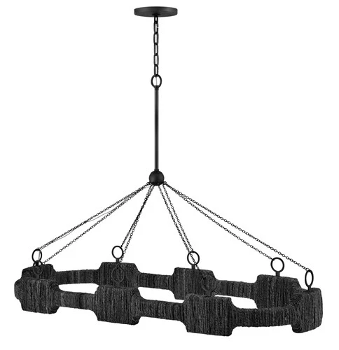 Hinkley Lighting 34107 Raffi 52"W Ring Chandelier - Carbon Black - Picture 5 of 7