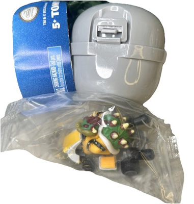 #ad Tomy Nintendo Mario Kart Mini Pull Back Racer BOWSER Capsule Sticker $9.99