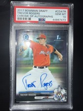 2017 Bowman Draft - Chrome Draft Pick Autographs Trevor Rogers #CDA-TR (AU, RC)