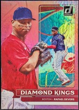 2022 Donruss Holo Pink Parallel #2 Rafael Devers Boston Red Sox DK