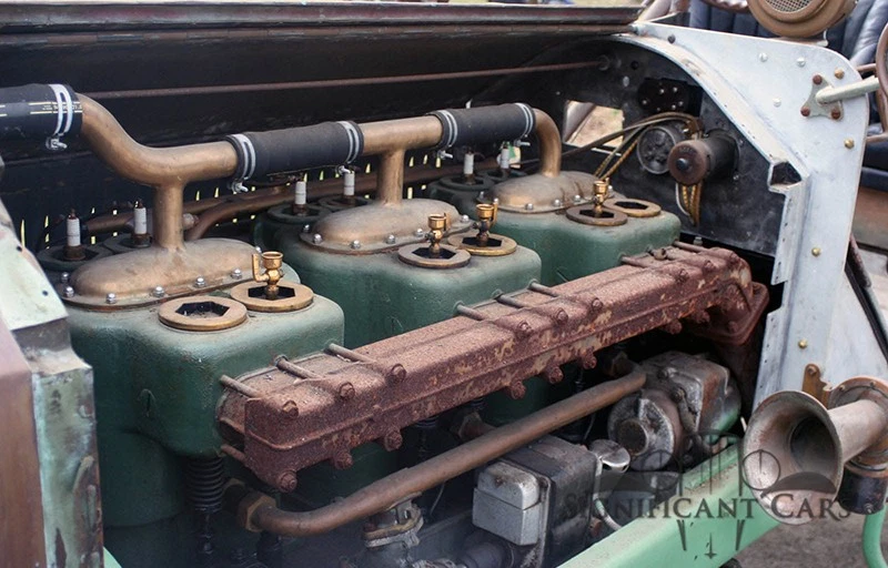 It’s a massive six, with cylinders like coffee cans.