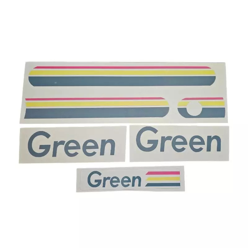 Stickers custodes et logo de coffre complet pour Peugeot 205 Green