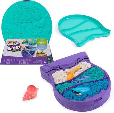 Kinetic Sand Ocean-Set   680 g Sand in 3 Farben + Meereszubehör