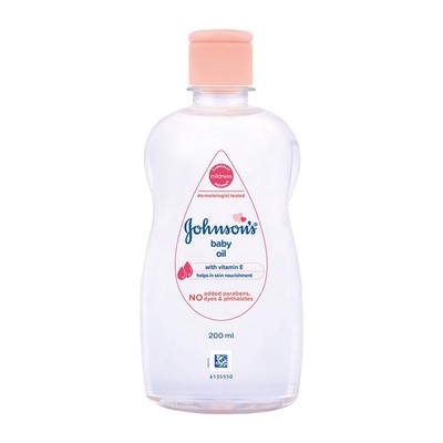 Johnson's Baby Oil with Vitamin E 200ml Skin Moisturizer for Baby Care
