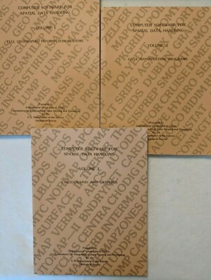 Computer Software For Spatial Data Handling 3 Volume Set Vtg 1980 ed. Marble