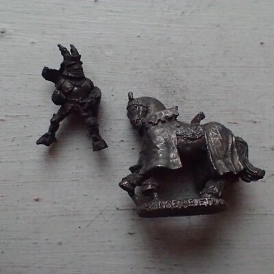 Citadel Warhammer 80s pre-slotta Lone Wolf Giak Attack Sir Pelethor Mounted