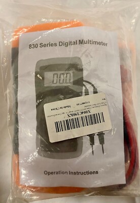 A830L LCD Digital Multimeter, AC Dc Voltage, Frequency Tester, Pack of 2, NEW!