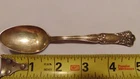 GORHAM STERLING 1910 TARNISHED Monogram Five O'Clock Teaspoon "ATLANTA" NICE!!