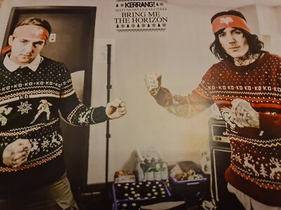 BRING ME THE HORIZON  MATT NICHOLLS OLI SYKES A4 POSTER KERRANG  MAGAZINE UK