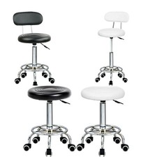 Stool Swivel Chair Black Adjustable Height Chair Office Round Desk PC Stool UK