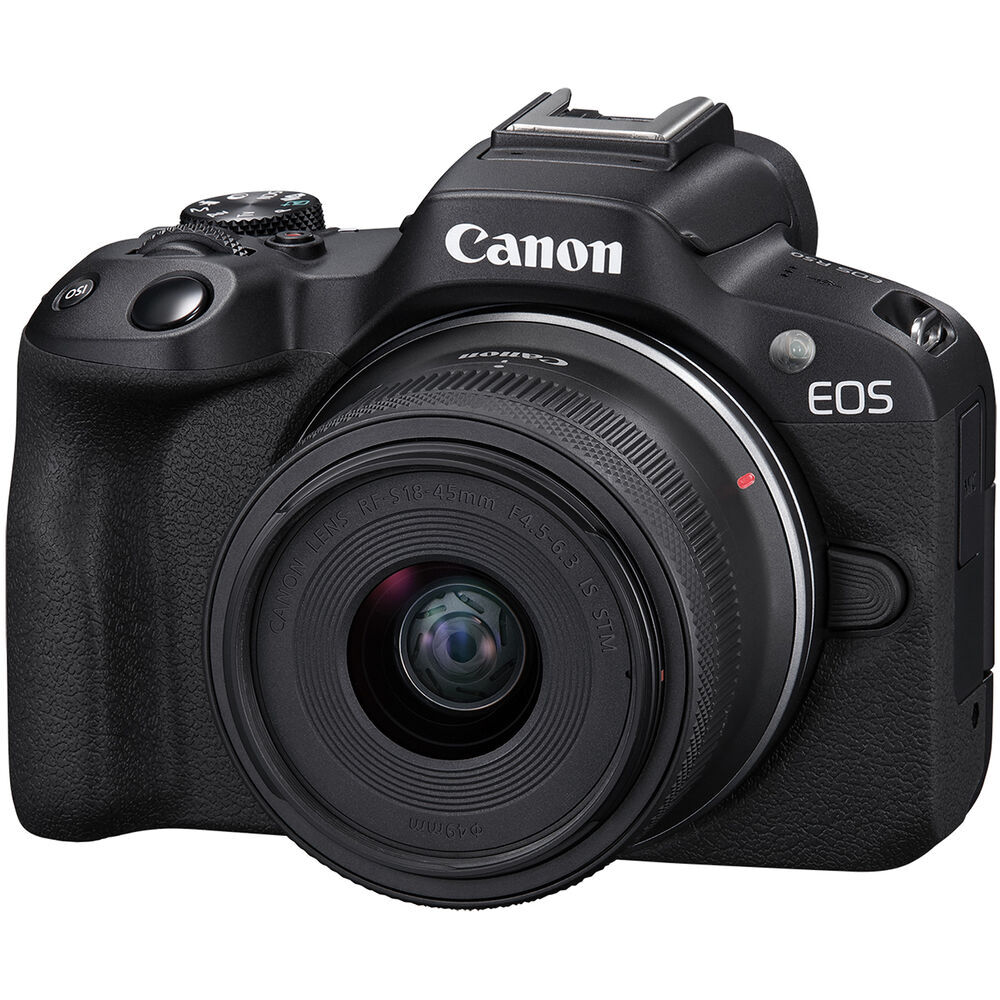 Canon EOS R50 Mirrorless Camera with 18-45mm Lens (Black