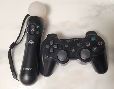 Sony Dualshock 3 Sixaxis Controller CECHZC2U & Motion Controller CECH-ZCM1U LOT