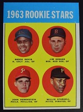 1963 Topps Rookie Stars Baseball Card *Willie Stargell HoF RC* #553 
