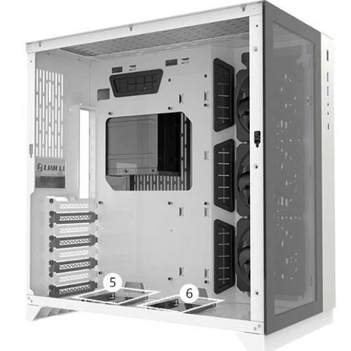 LIAN-LI PC Computer Full Tower Case PC-011 Dynamic White ATX PC-011DW - Image 2 of 3