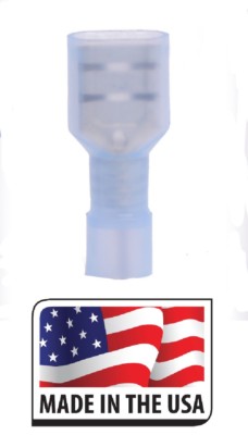 14-16 GAUGE 100 PK NYLON FULLY INSULATED QUICK DISCONNECT FEMALE .187 CONNECTOR