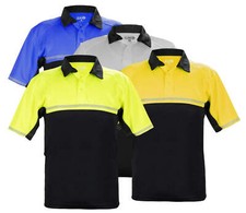RYNO GEAR Jersey Knit Two Tone Bike Patrol Wrinkle Free, Moisture Wicking Polo S