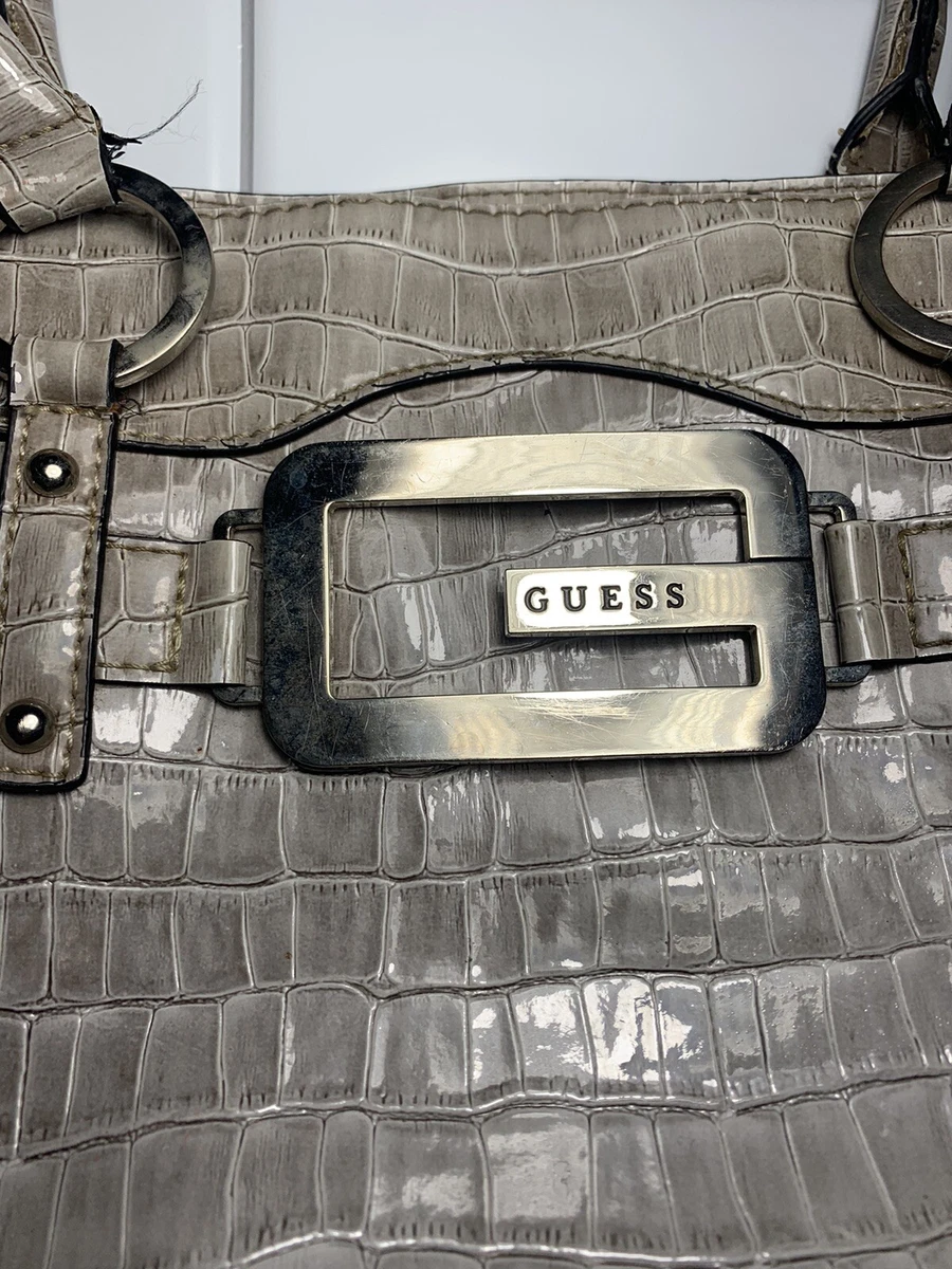 Gray guess purse sale