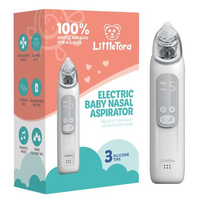 Baby Nasal Aspirator Rechargeable Electric Nose Cleaner Mucus Sucker Device
