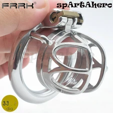 Small Chastity Cage Tight Metal Lock-Cock Sissy Ring Bespoke Chastity Device