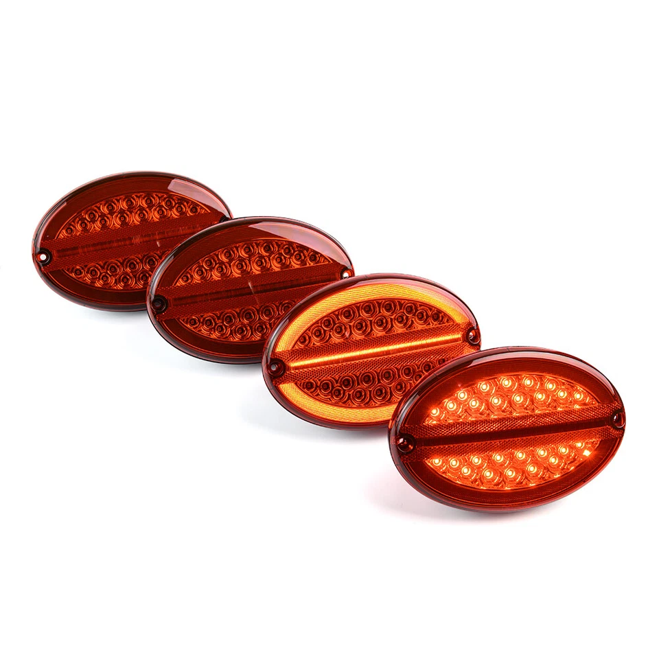 LED Halo Tail Light Rear Turn Signal Brake Lamp For 97-04 Chevrolet Corvette C5 - Imagem 3 de 4