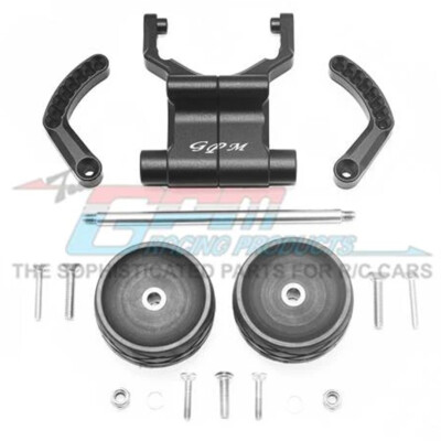 GPM Racing Alum Rear Adjustable Wheelie (1) Set Black : Traxxas E-Revo VXL 2.0