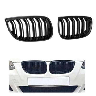 JOM Sport Kühlergrill schwarz glanz Doppelsteg passend für BMW 3er E92 E93 06-10