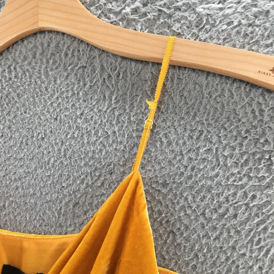 Blusa Top JCrew Terciopelo Cruzado Cami Para Mujer XS Amarillo Cremallera Lateral Informal Fiesta Foto 3 de 4