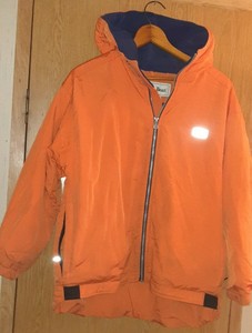 ll bean orange jacket
