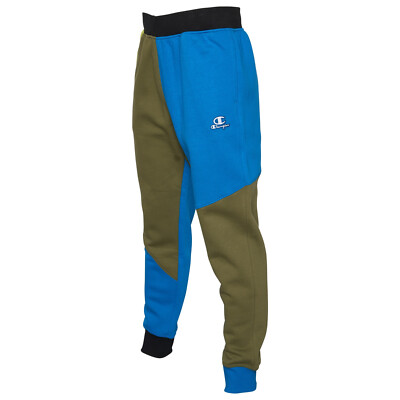 Champion Men's Colorblock Patchwork Classic Fleece Pants Slim Fit  Sweatpants NWT - Main Image