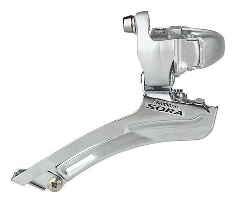 Shimano Sora FD-3400 2x9 Derailleur Silver Clamp Tall 1 1 Shimano Sora FD-3400 2x9 Derailleur Silver Clamp Tall 1 1