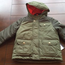Boys 4 in 1 Warm Jacket in Green Sz 4 by Oshkosh NWT