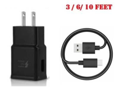 Adaptive Fast Travel Wall Charger + Type-C Cable For Samsung Galaxy Xcover Pro