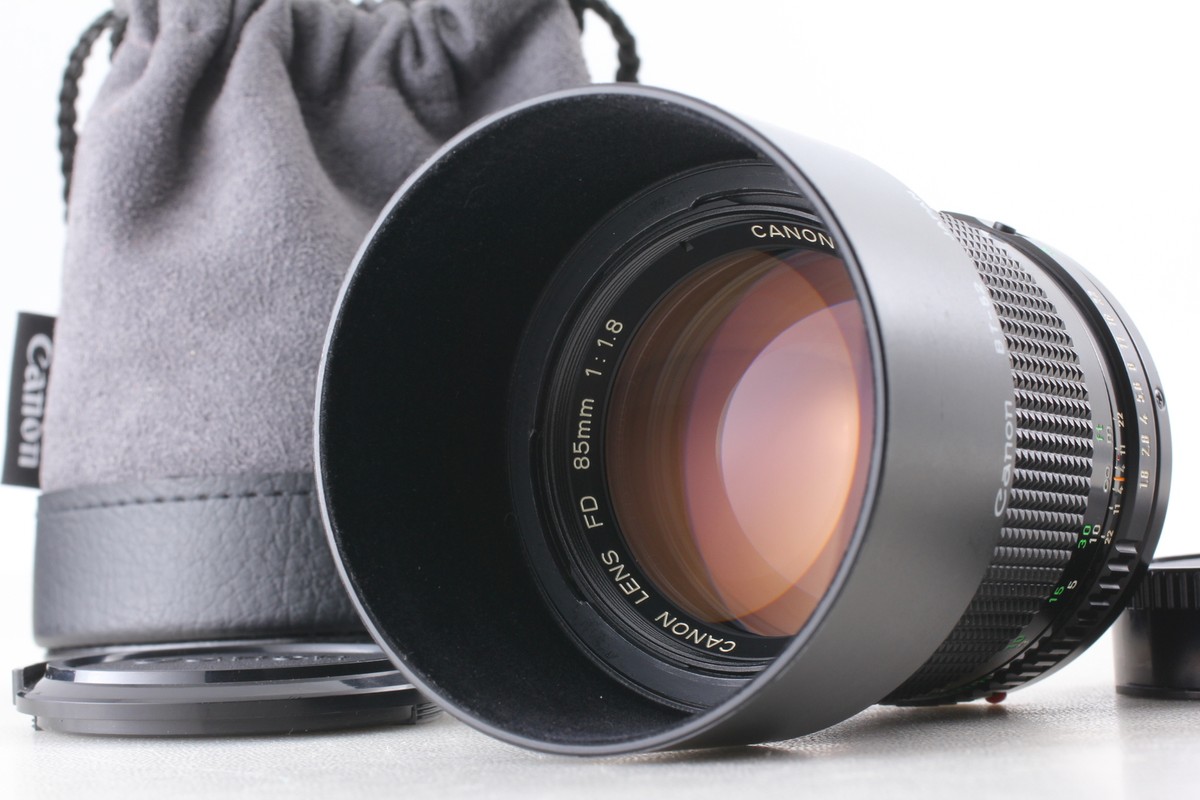 Canon New FD NFD 85mm F/1.8　キャノン　レンズ NEAR MINT+】CANON NEW FD NFD 85mm F/1.8 MF Portrait Lens FD