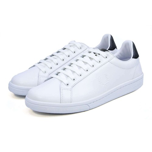 Fred Perry Men B721 Premium Leather Sneakers White 7