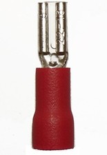 100 FEMALE NONINSULATED WIRE TERMINALS 22-18 AWG - .110" SPEAKER TERMINALS