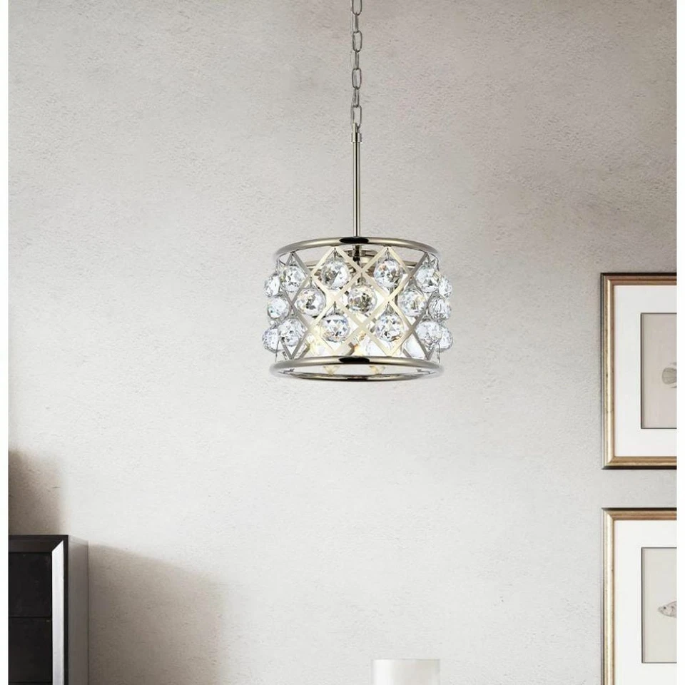 Polished Light Fixture Nickel Kitchen Island Pendant Bathroom or Bedroom Ceiling - Image 4 of 4