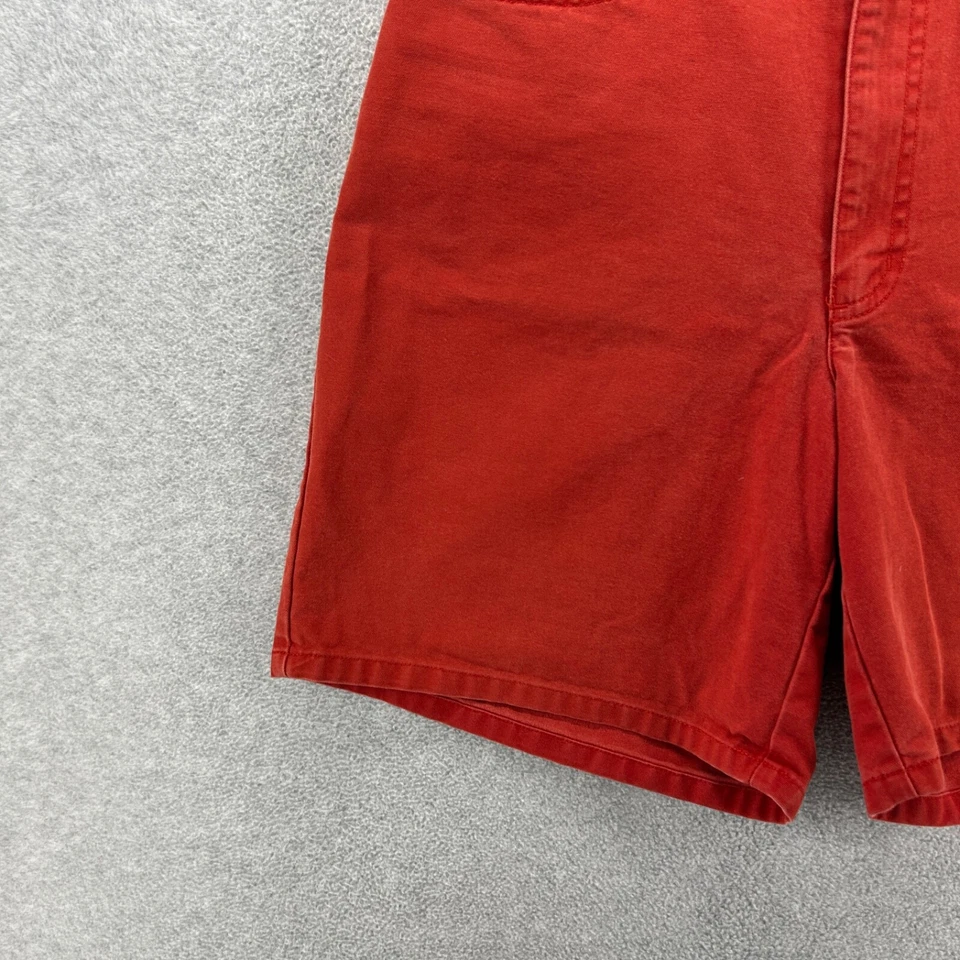 L.L. Pantalones Cortos Bean Para Mujer Talla 10 Tiro Alto De Colección Jean Denim 5 Bolsillos Mamá Años 90 Rojo Foto 2 de 4