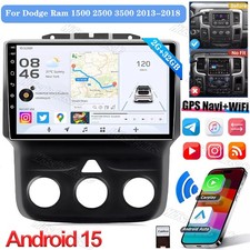 Android 15.0 Carplay For Dodge Ram 1500 2500 3500 2013-2018 Car Stereo Radio GPS