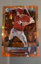2025 Bowman Sapphire Edition - Chrome Prospects Cole Fontenelle Orange /25 (RC)